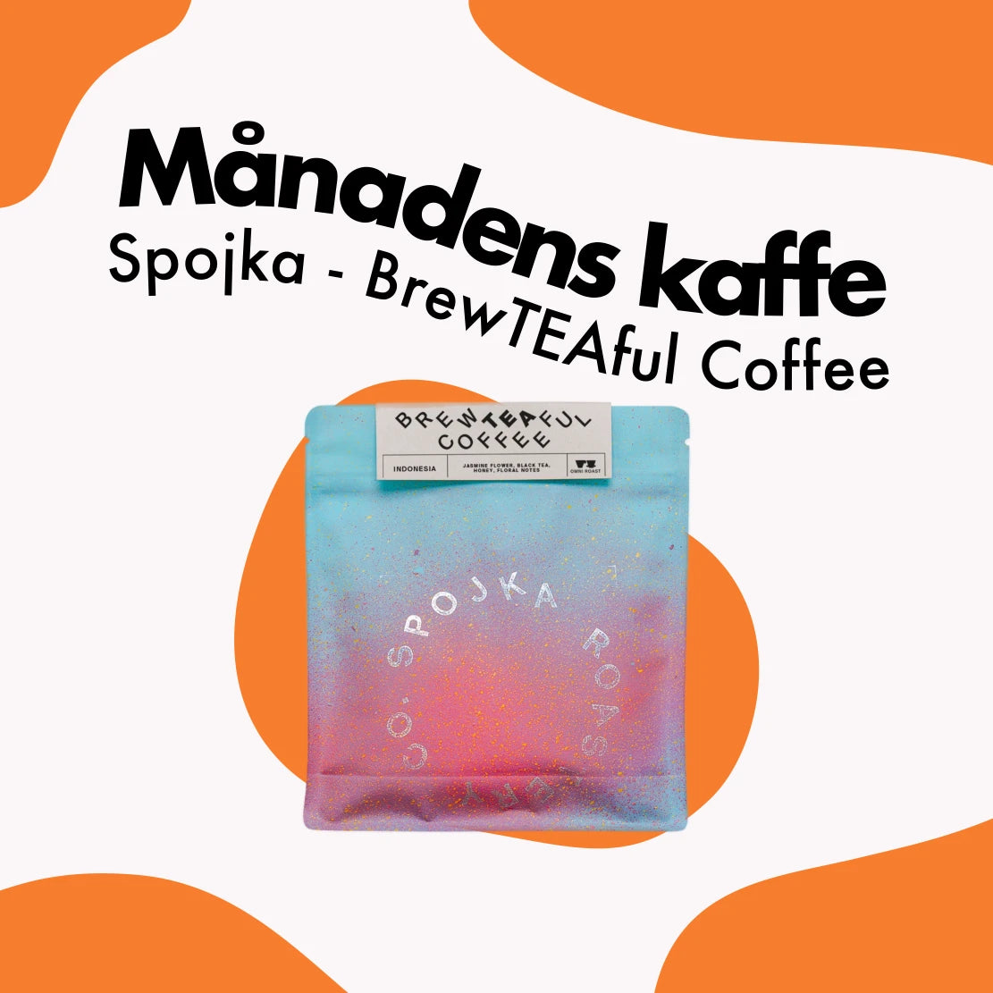 Månadens kaffe-banner med Spojka från BrewTEAful Coffee kaffepåse.