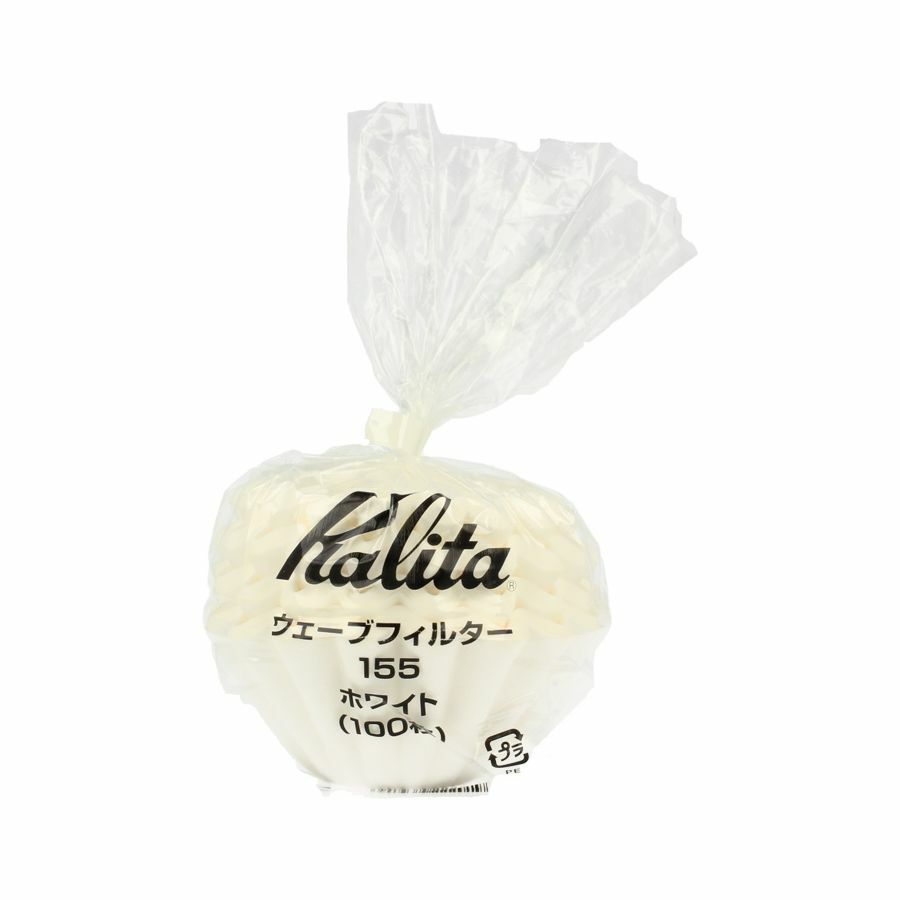 Filterförpackning med 'Kalita 155' varumärke på vit bakgrund.