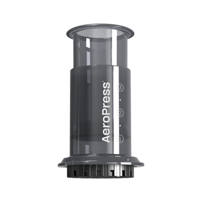 AeroPress Go portable coffee maker on a white background