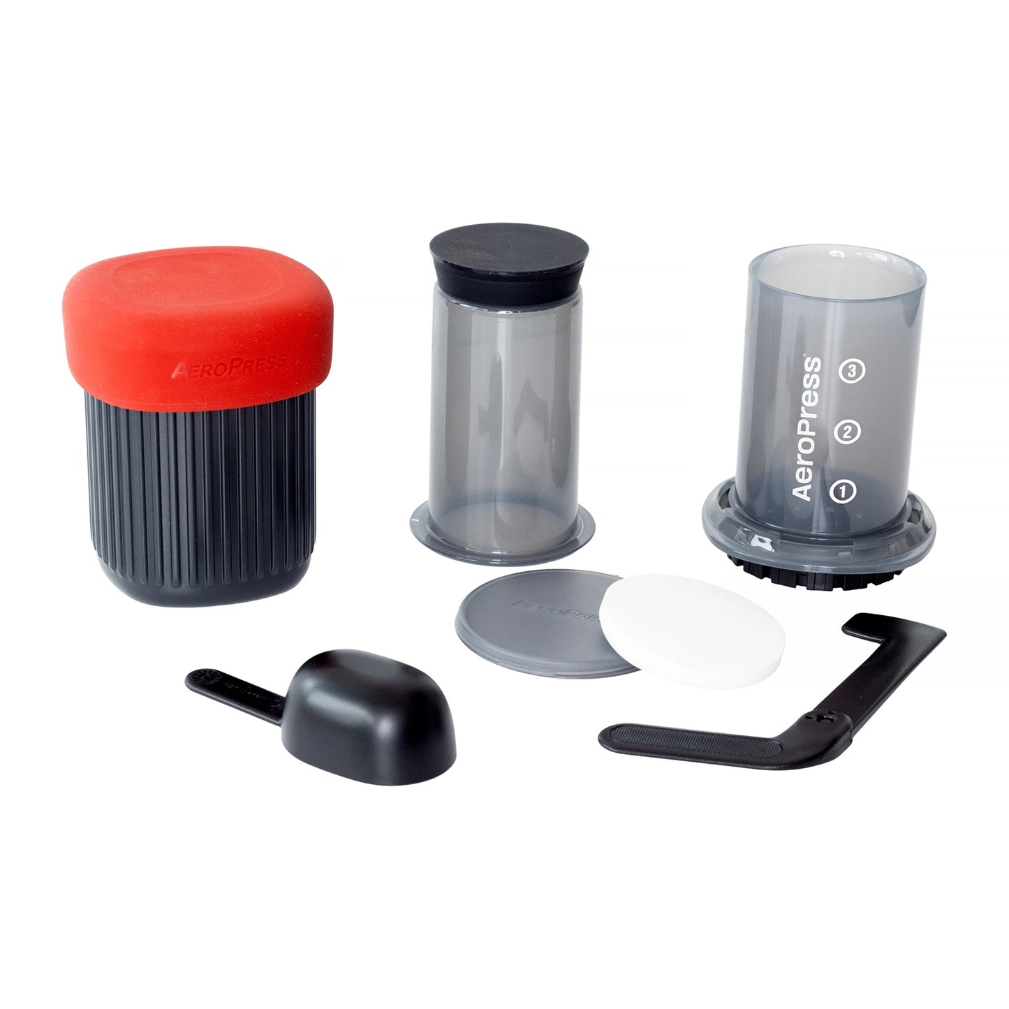 AeroPress Go portable coffee maker - accessories