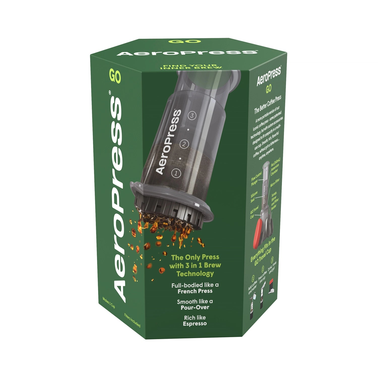 AeroPress Go portable coffee maker - box view