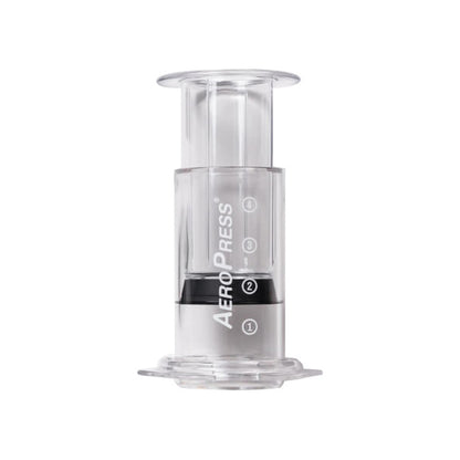 AeroPress Clear kaffebryggare med genomskinlig kammare och kolv