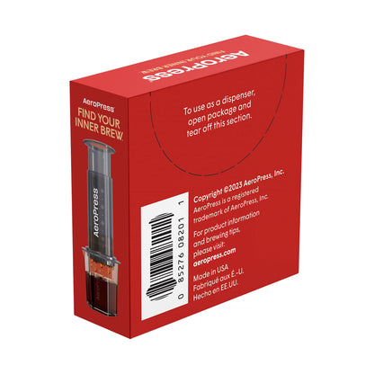AeroPress XL paper filters, 200 pack, back view