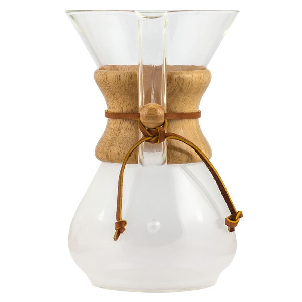 Klassisk Chemex kaffebryggare 6 koppar framifrån