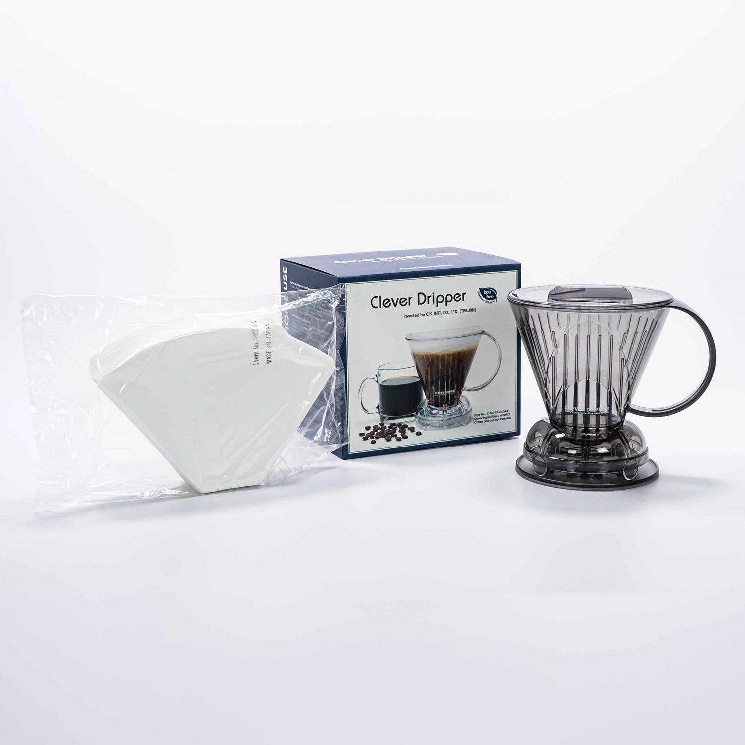 Clever Dripper Large 500ml translucent gray, alternate view