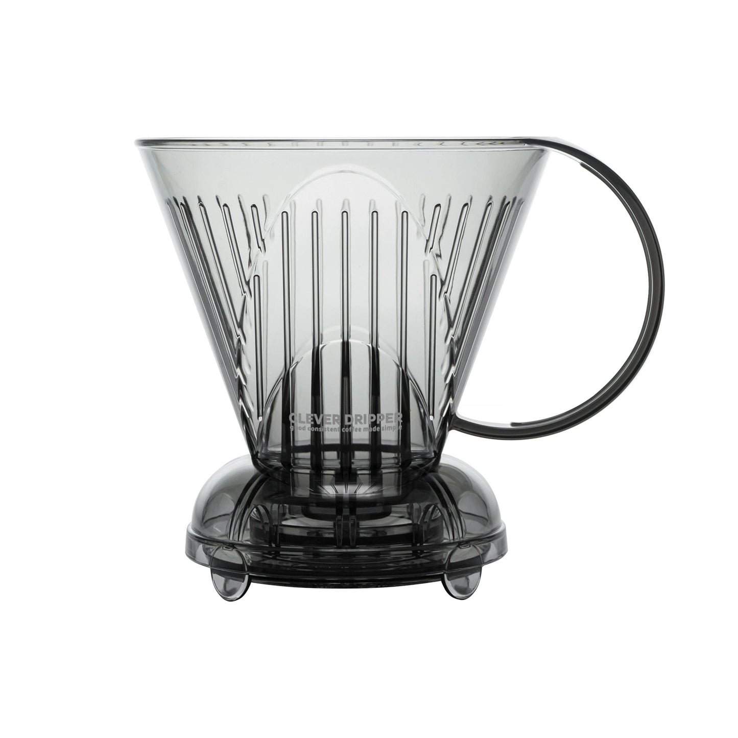 Clever Dripper Large 500ml translucent gray on a white background