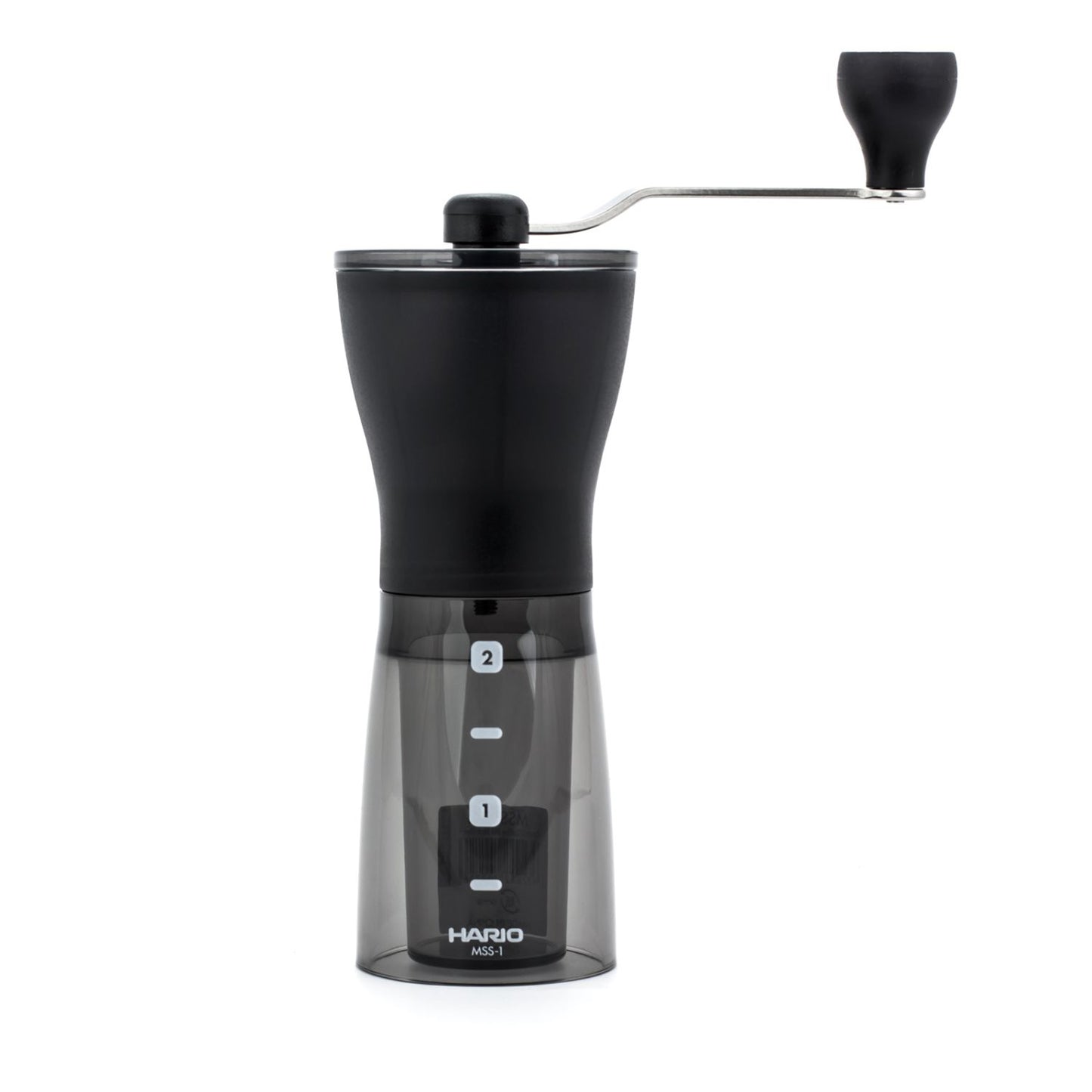 Hario Mini Mill Slim Plus handkvarn på vit bakgrund