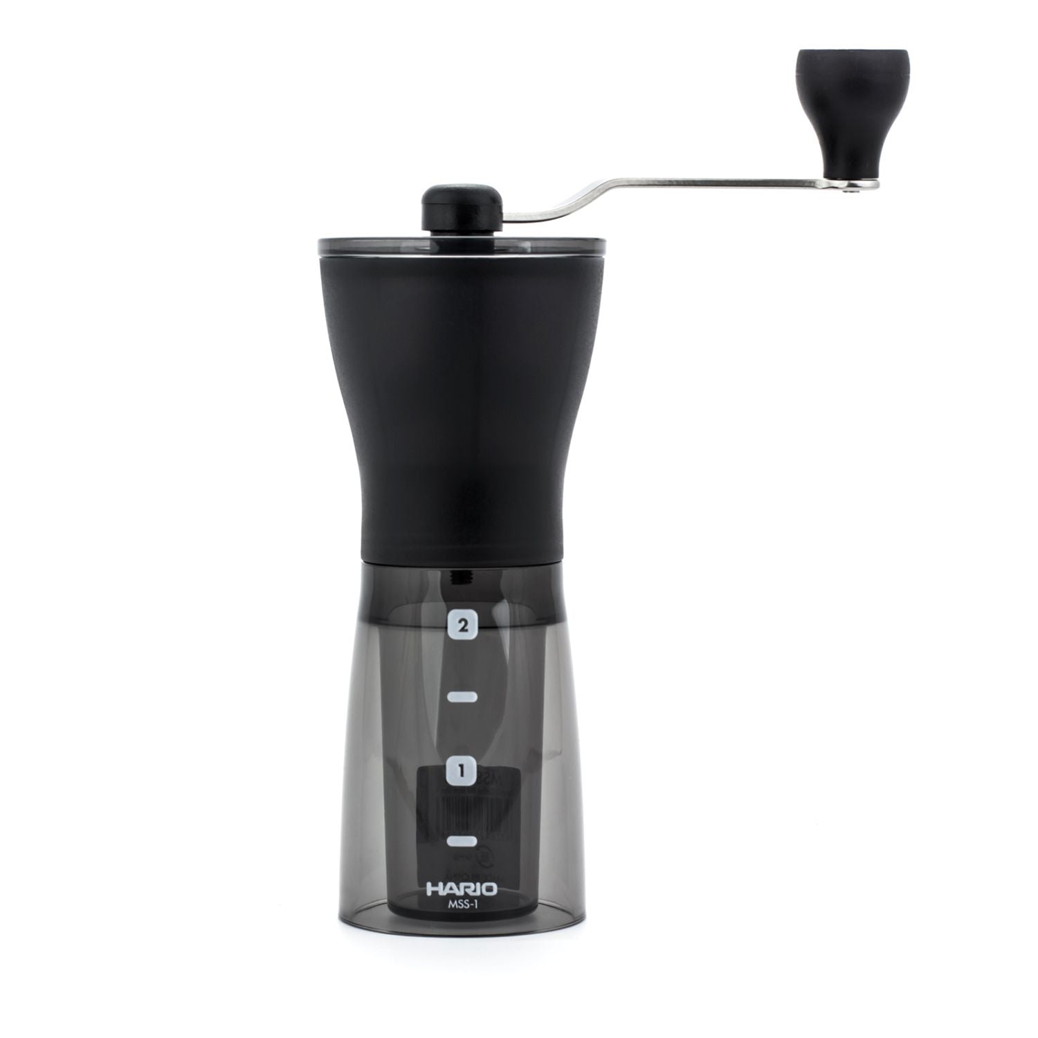 Hario Mini Mill Slim Plus handkvarn på vit bakgrund