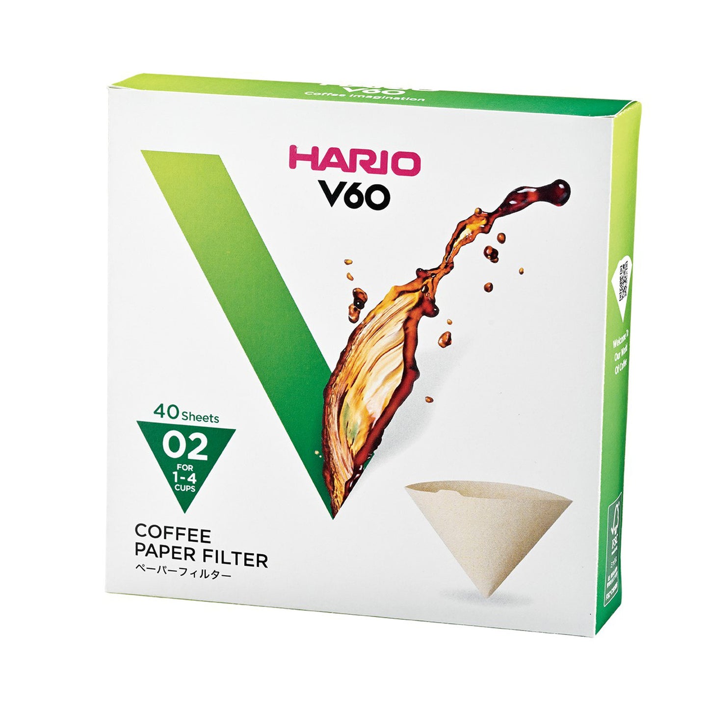 Hario V60-02 paper filters 40 pack