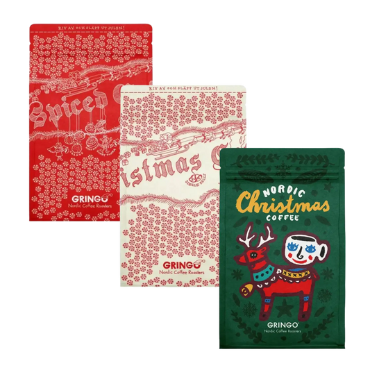 Gringo Nordic Christmas coffee beans selection gift set including Spiced Coffee and holiday blends